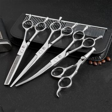 Набір професійних ножиць для грумінгу собак та котів, нержавіюча сталь, 6 дюймів