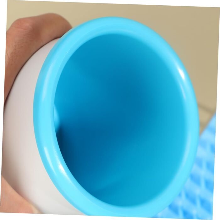 Автоматичний мийка лап для собак Minkissy з USB - ротаційний масажер для маленьких собак, блакитний та білий