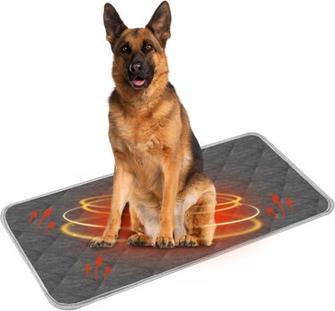 Самогріюча ковдра для котів та собак - тепла підстилка для тварин, тепла підстилка для собак малого та середнього розміру, неслизька ковдра для цуценят та собак (XXL 72x115 см)