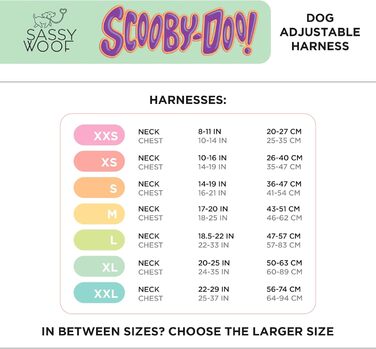 Нашийник для собак Sassy Woof Scooby-Doo™ M, регульований, міцний і зручний, стильний аксесуар для середніх порід