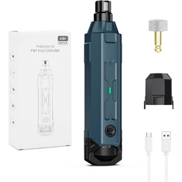 Електричний точилка для кігтів собак LOFICOPER з 6 швидкостями, 2 LED-лампочками, 3 портами - для малих, середніх та великих собак