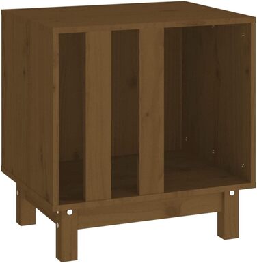 Будка для собаки з масиву сосни 50x40x52 см, медово-коричнева vidaXL