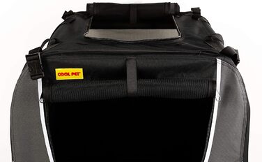 Транспортна переноска для собак та котів, 91x64x64 см. Чорна переноска-будка для тварин, ідеальна для подорожей та перевезень