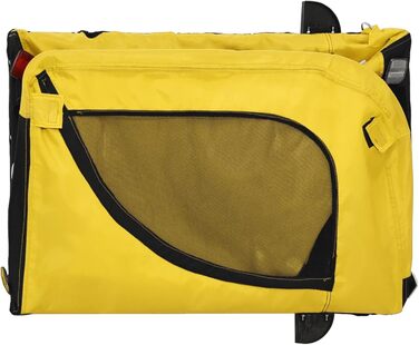 Ферштрайт Причіп для велосипеда, переноска для собак, вантажний причіп, 45 кг, Oxford-Gewebe, 136 x 69 x 73.5 см, жовтий