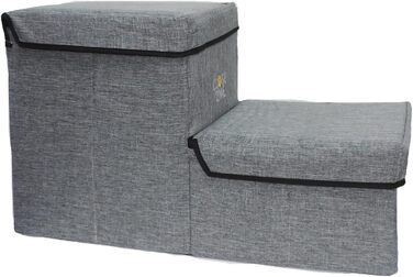 Двоступенева драбинка для домашніх тварин PetStair Deluxe зі сховищем