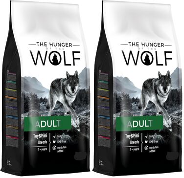 Сухий корм для собак великих та дуже великих порід The Hunger of the Wolf з куркою та ягнятими для здоров'я суглобів, 14 кг