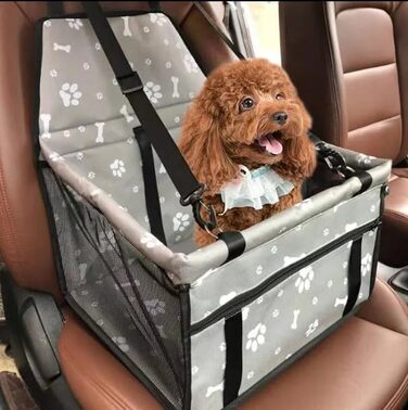 Автомобільний лежак для собак, переноска для собак в авто, 40x33x25 см (Чорний)