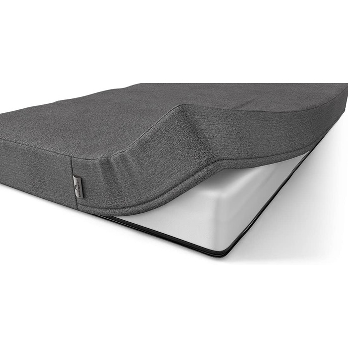 Ортопедичний килимок для собак Knuffelwuff від нетримання, 100 x 65 см, сірий, легко миється, з антиковзким покриттям, для великих, середніх та малих собак