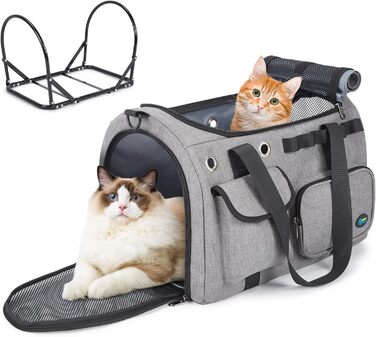 Транспортна переноска для кота Ownpets, складна, 45x30x31 см