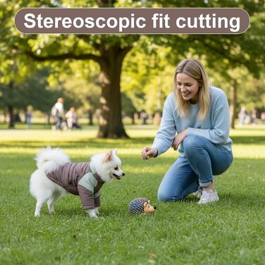 Зимова куртка для собак: тепла, непромокальна, з рукавами, для малих та середніх порід, для катання на лижах, з відбиваючими елементами, можна прати в машині