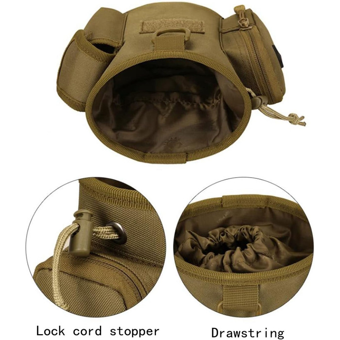 Сумка-мішечок для ласощів для собак: навчання, полювання, Airsoft, іграшки. Чорний колір