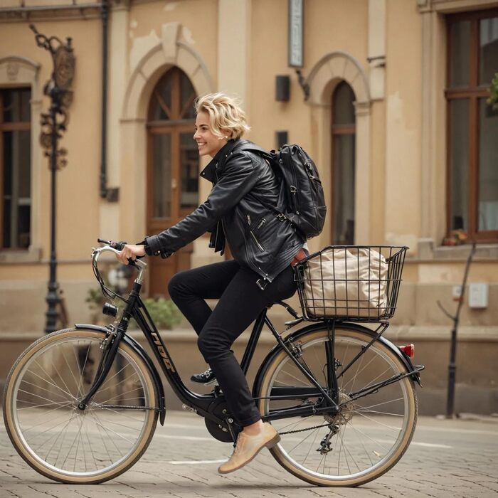 Велосипедний кошик задній WOOGCSO, металевий великий з водонепроникним покриттям, сіткою для багажу, для собак, покупок, пікніків, рюкзаків (38×31×26см)