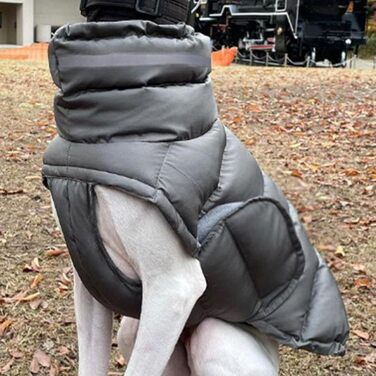 Зимові куртки для собак, водонепроникні та вітронепроникні - тепла сіра куртка для тварин