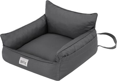 Крісло-ліжко для собак та котів, 57x55x30 см, графіт