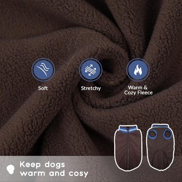 Теплий зимовий теплий костюм для собак середнього розміру, теплий костюм для собак на осінь/зиму (колір: коричневий, розмір: M)