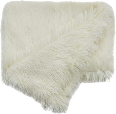 MISSMAO Килимок для собак, Люкс плюшевий м'який килимок для домашніх тварин, пральний лежак для собак, ковдра для собак великих, середніх та маленьких собак та котів, Білий, XL (127x100 см)