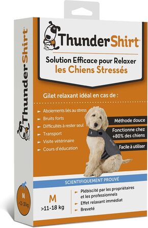 Накидка для собак Thundershirt, сіра (XL, сірий колір)