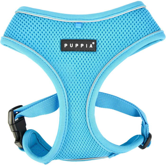 М'яка шлейка для собак Soft Harness Pro, розмір M, небесно-блакитна