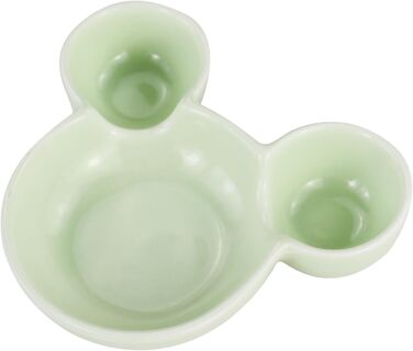 Миска для їжі та води для хом'яків LuckyOpt, мила форма мишки, кераміка, легко миється, підходить для морських свинок, їжаків, білок, гризунів, цукрових посвистів (фіолетовий, зелений)