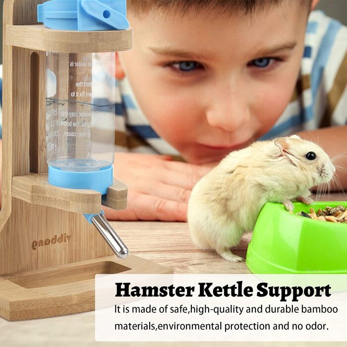 Поїлка для хом'яків Vibbang з підставкою, 125 мл, для морських свинок, кроликів, шиншил, їжаків, хорек