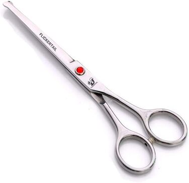 Набір професійних ножиць для грумінгу тварин, нержавіюча сталь, 6.0 дюймів, 6.5 дюймів, вигнуті ножиці, безпечні закруглені кінчики