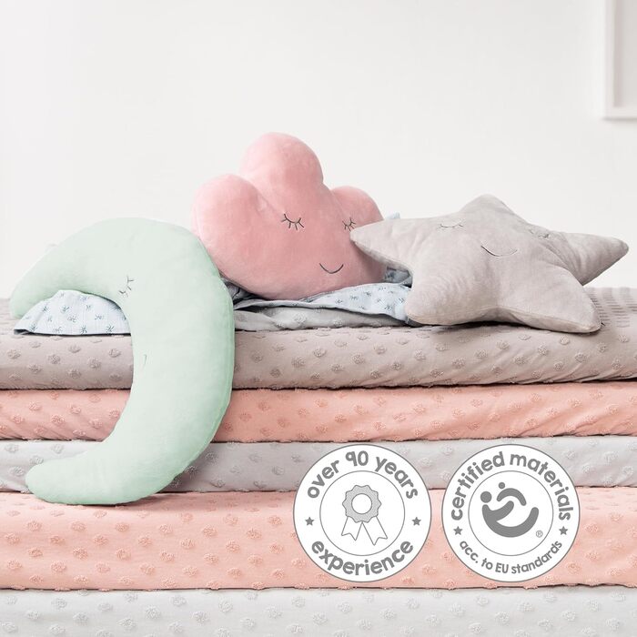 Подушка для шиї Roba у формі місяця/крижаного зеленого кольору - м'яка декоративна подушка для дитячої кімнати