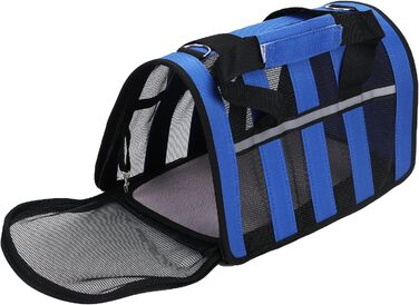 Транспортна сумка для тварин ITODA: переноска для собак та котів, водонепроникна, блакитна (35 x 23 x 21 см)