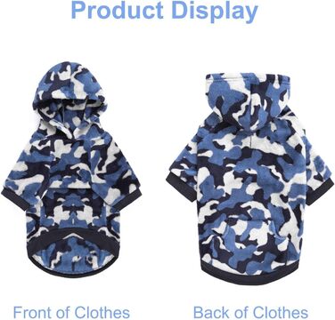 Теплий капелюховий светр для собак, котів та цуценят, камуфляж, рожевий, S (обхват грудей 35 см)