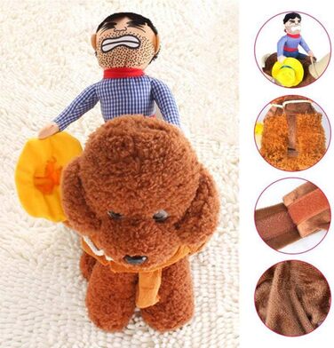 Костюм ковбоя для собак iSMARTEN, костюм лицаря з капелюхом, костюм для домашніх тварин на Halloween, розмір S