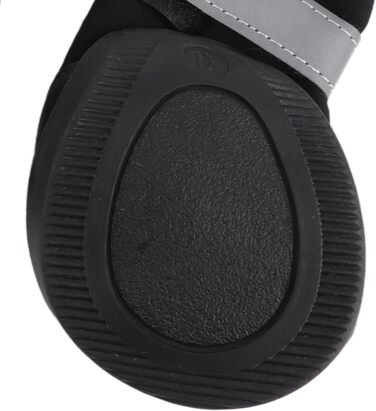 Чоботи для собак Zerodis чорного кольору (4 шт.) - водонепроникні, з антиковзаючою підошвою, теплі захисні чоботи для середніх та великих собак (XL, блакитний)