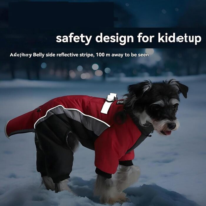 Теплий флісовий халат для собак, модний, з відбиваючими елементами, для цуценят, для холодної погоди, з D-посиланнями, регульований, кольоровий, з патчами, сніговий костюм для маленьких собак, чорний, L