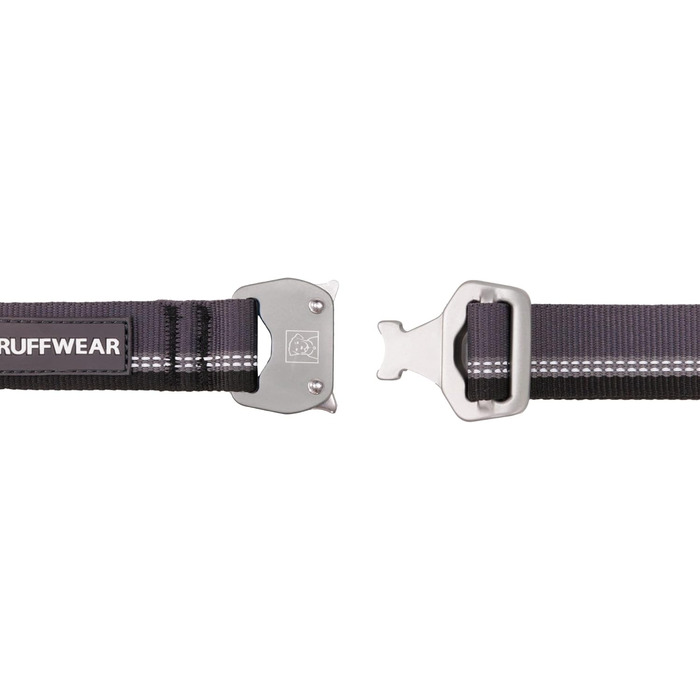 Собачий нашийник RUFFWEAR Top Rope, середній розмір, міцний і зручний, для прогулянок, базальтово-сірий, M (36–51 см)