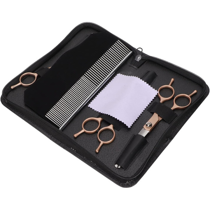 Набір ножиць для грумінгу собак та котів з нержавіючої сталі, безпечні закруглені кінчики
