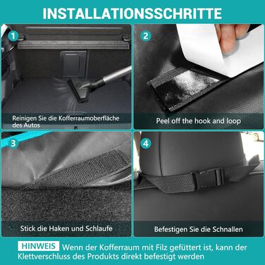 Захист для багажника автомобіля для собак з боковими та захистом краю вантажного отвору, універсальний 185x102см, 600D, водонепроникний, стійкий до подряпин, килимок для багажника, ковдра для собак, для авто, SUV, Van (Блакитний)