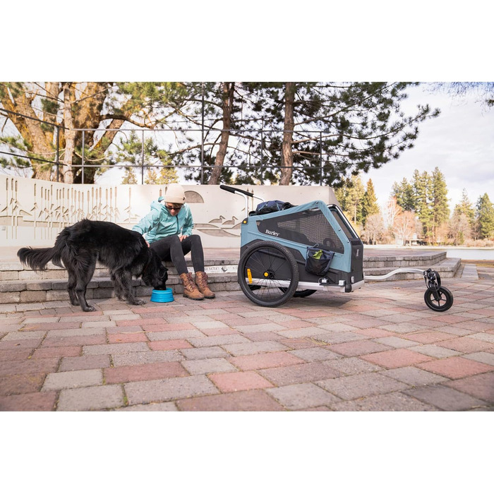 Причіп для тварин Burley Bark Ranger, чорний/синій, універсальний розмір