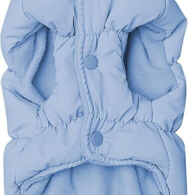 Зимовий теплий водонепроникний та вітронепроникний теплий зимовий одяг для собак з флісу (D-Ring), для малих, середніх та великих собак (Світло-блакитний, XXL)