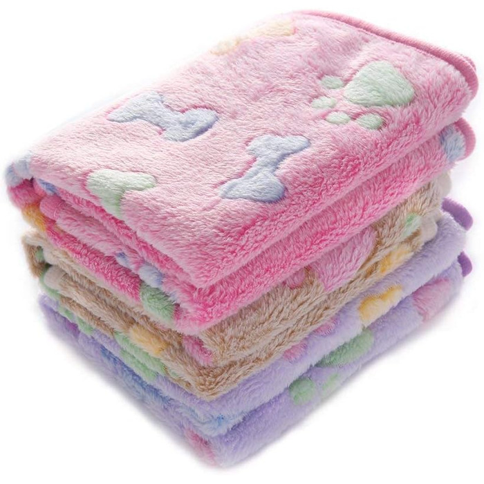 М'яка ковдра для собак та котів Luciphia: тепла флісова ковдра 104x76 см (3 шт.)