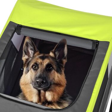 Тігго VS Pets L: велосипедний причіп для собак великого розміру, 270 л, до 35 кг, зелений