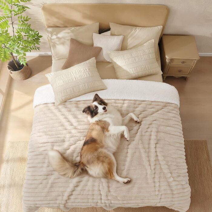 Водонепроникний килимок для собак Luciphia, XL (85''x57'') - м'який, теплий, для захисту меблів, легко миється