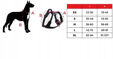 Шлейка для собак з переднім кріпленням HUGGY DOGGY, розмір M