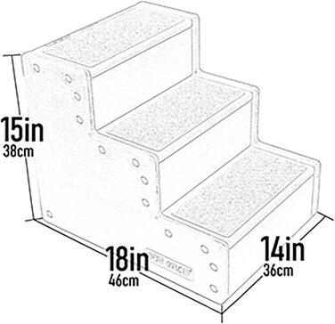 Сходи для тварин Pet Gear Pet Step III, легкі, для собак і котів до 22,7 кг, без інструментів для збирання