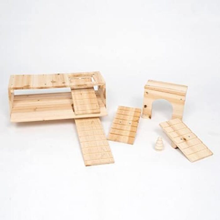 Клітка для хом'яка MATS з дерева, 90x55x55 см, для дому, клітка для дрібних тварин