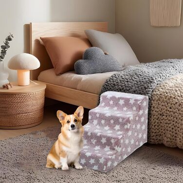 Рампа для собак та котів Cat Escabeau – портативна, складна, з неслизькою платформою, червона