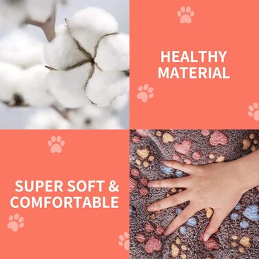 М'який теплий плед для собак та котів з фланелі, Coffee, 69 x 52 см