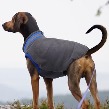 Пуловер для собак великих порід, тепла куртка з флісу, зимовий костюм для дому та вулиці (сірий, 2XL) XXL сірий