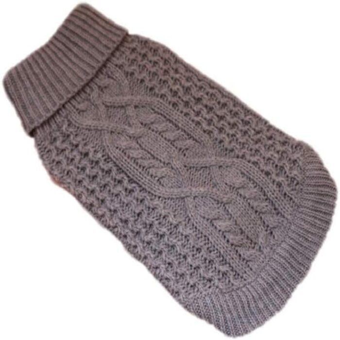 Пуловер для собак, теплий зимовий пуловер з коміром-стійкою для цуценят та собак середніх розмірів