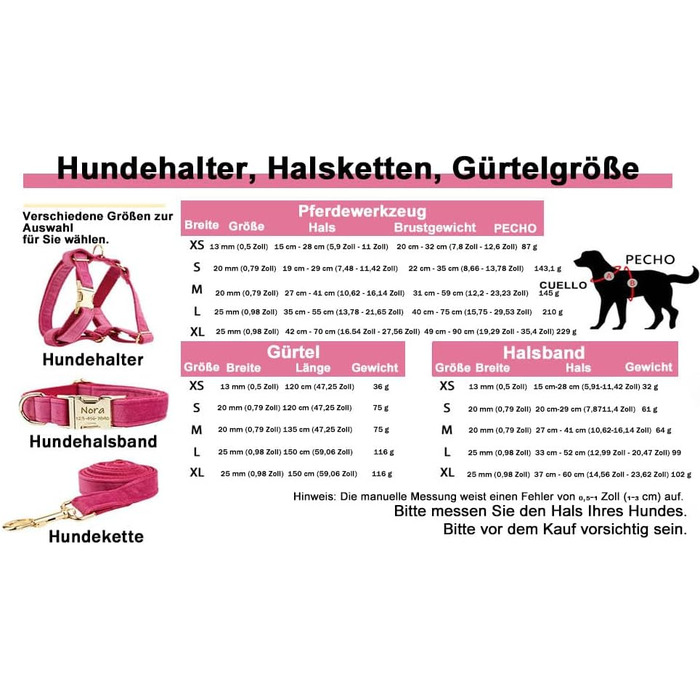 Персоналізоване собаче ошийник з металевою застібкою, двостороннє оксамитове ошийник з іменем та номером телефону, регульовані розміри для малих, середніх та великих собак (тартан)