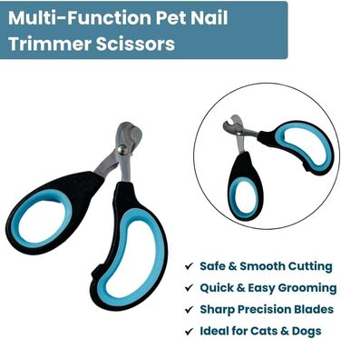 Richpet PrecisionPaws Кігтеріз з нержавіючої сталі для котів, собак і птахів XS, професійний, гострі леза, нековзна ручка