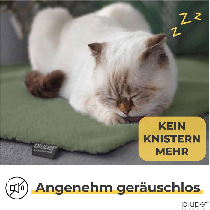 Самогріюча котяча деки I 60x45 см I Без струму I Котяча тепла деки I Деки для котів без струму | Аксесуари для котів | Самогріюча деки для котів (Біла) Біла Для котів (Зелена, Для котів)