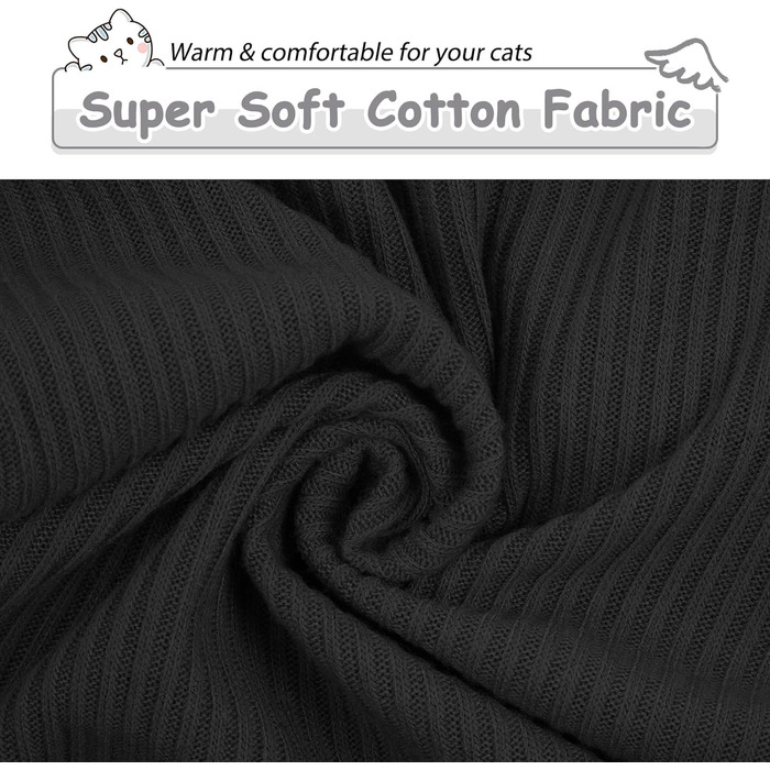 Одяг для безшерстних котів Sphynx: м'який пуловер з ролетним коміром, футболка, жилет. Чорний колір, розмір XL